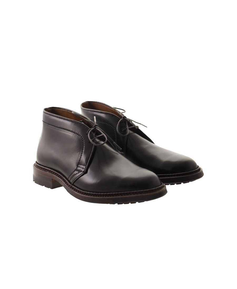 Alden Shoe Company Black Laced Boots In Black