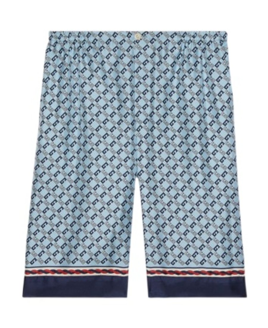 GUCCI GUCCI MONOGRAM PATTERN KNEE-LENGTH SHORTS