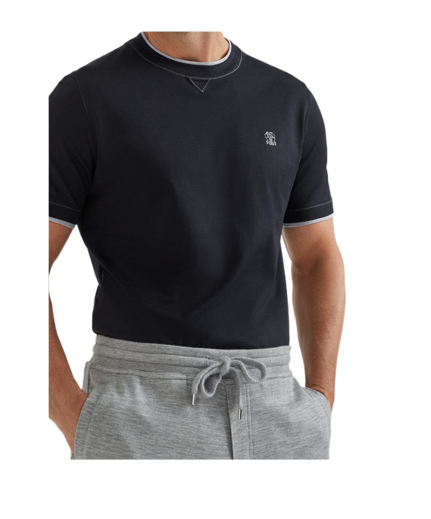 Brunello Cucinelli Slim Fit Crew-neck T-shirt In Lightweight Cotton Jersey