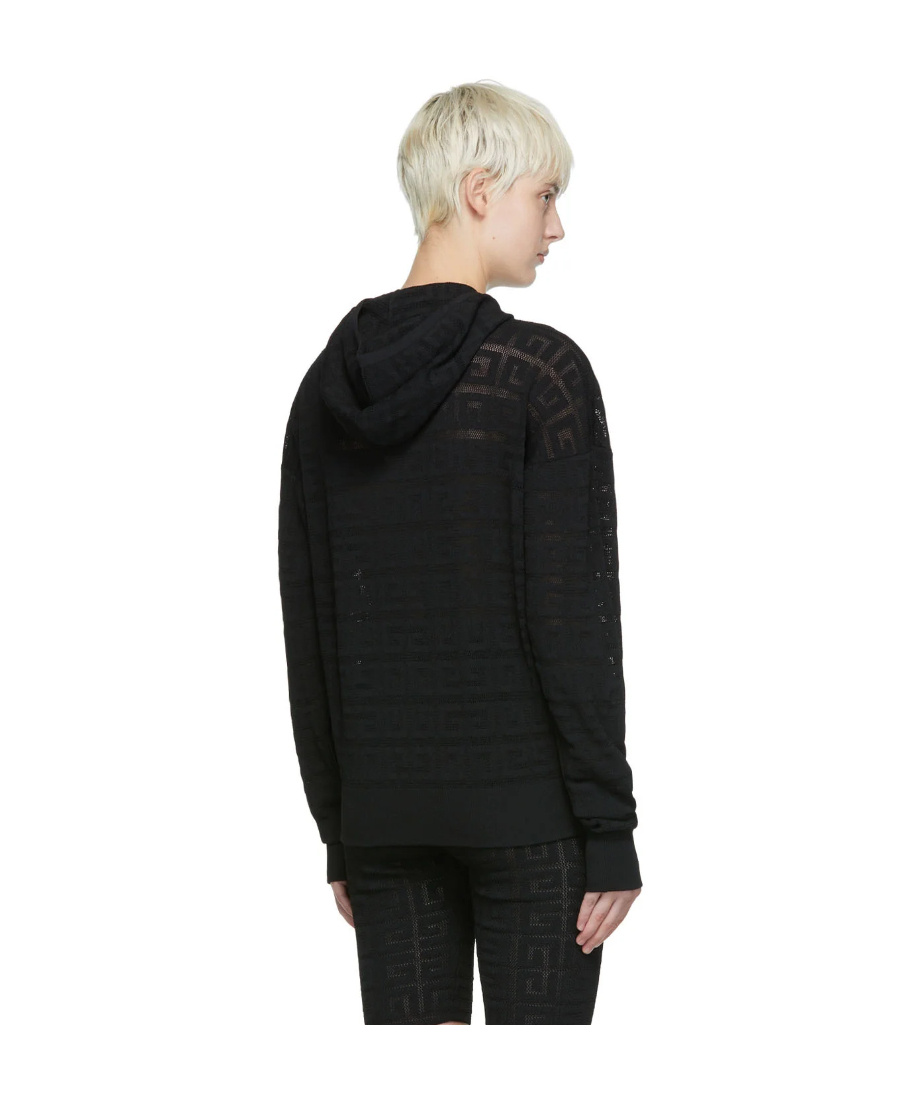 Givenchy 4g Jacquard Hoodie In Black