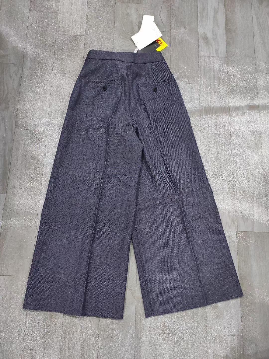 Max Mara Wide-legged Casual Pants In Gray