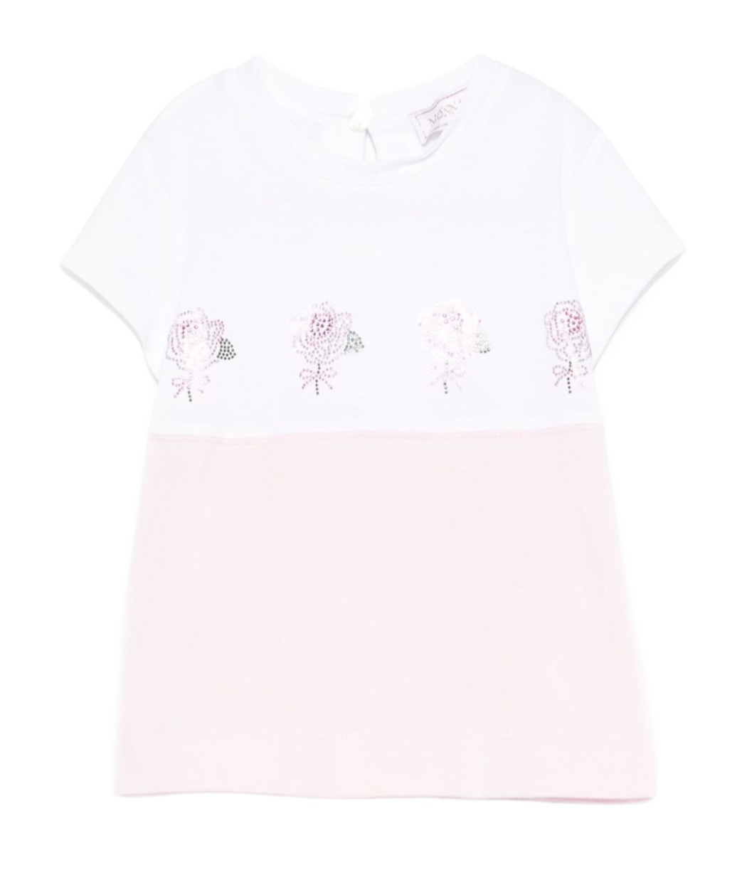 Monnalisa Rhinestone-embellished T-shirt In White