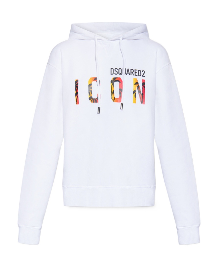Dsquared2 Logo-print Hoodie In White
