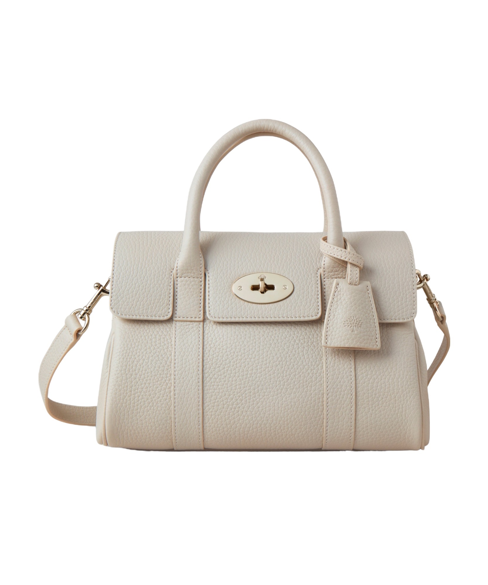 Mulberry Small Bayswater Leather Tote Bag In Nude
