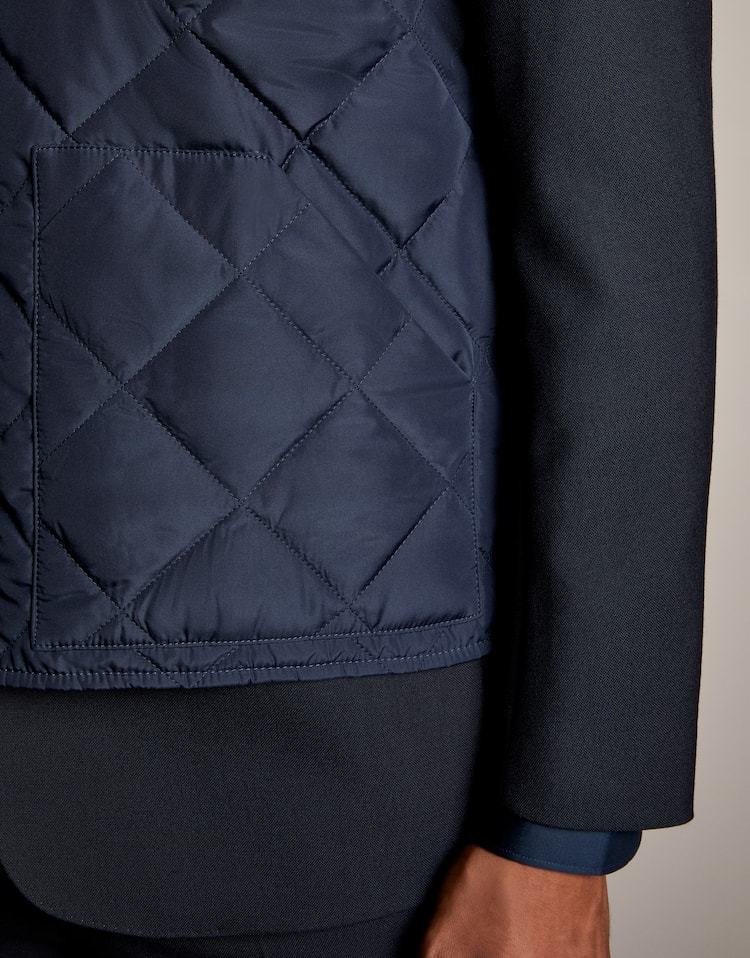 Fay Quilted Vest In Black