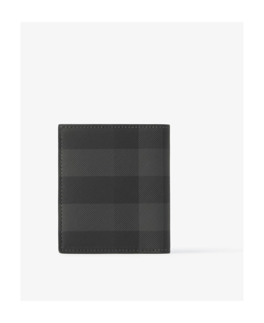 BURBERRY LOGO-LETTERING BI-FOLD WALLET