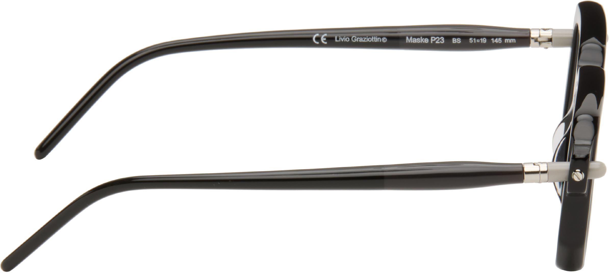 Kuboraum P23 Flat Mirror In Black