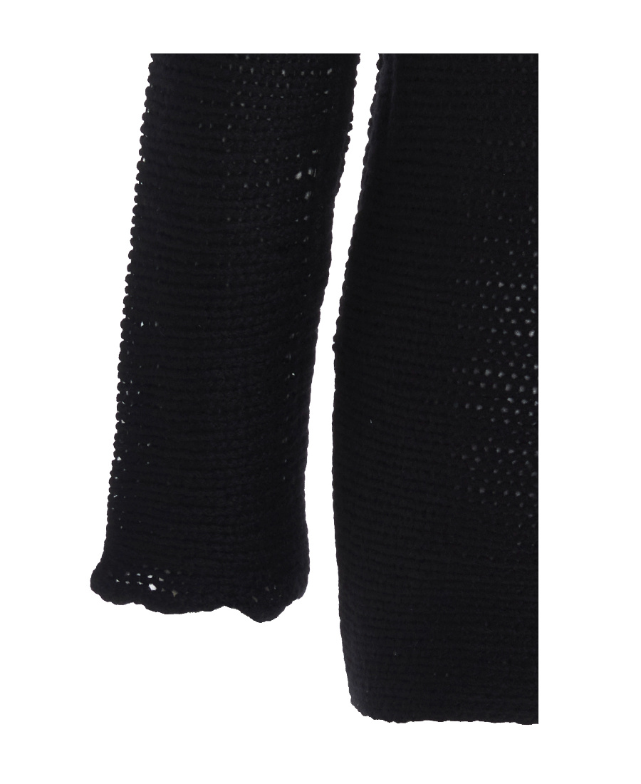 Ann Demeulemeester Knitted Pullover In Black