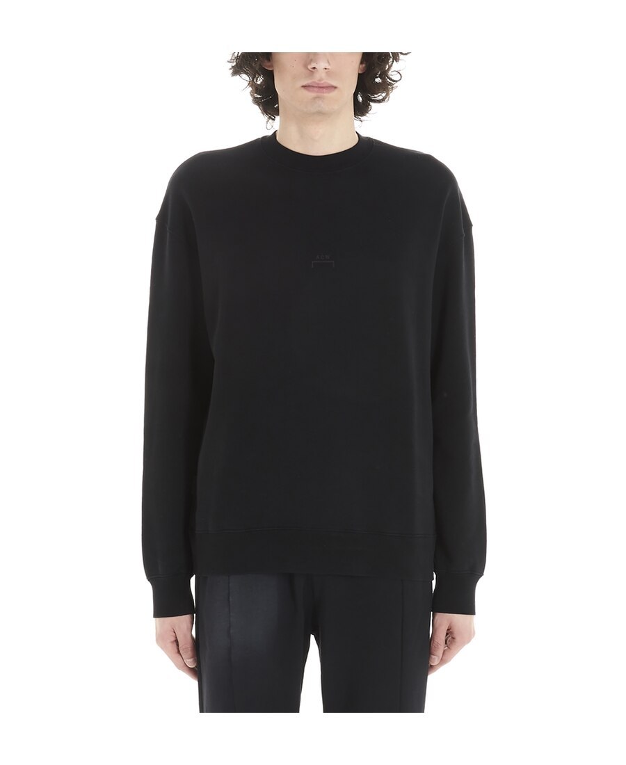A-cold-wall* Logo-printed Round-neck Sweater In Black