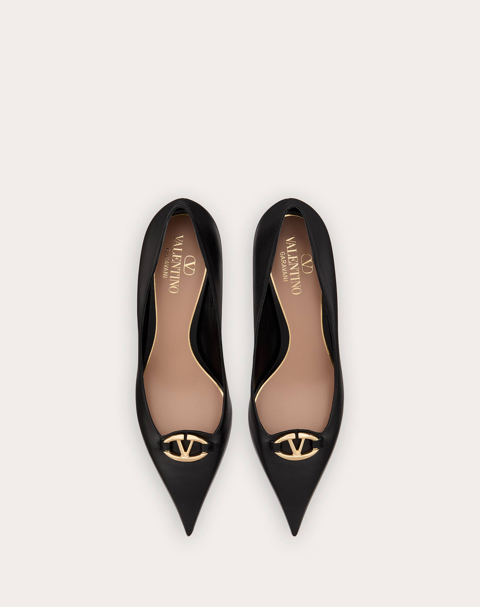 Valentino 60mm Vlogo Patent Leather Pumps In Black