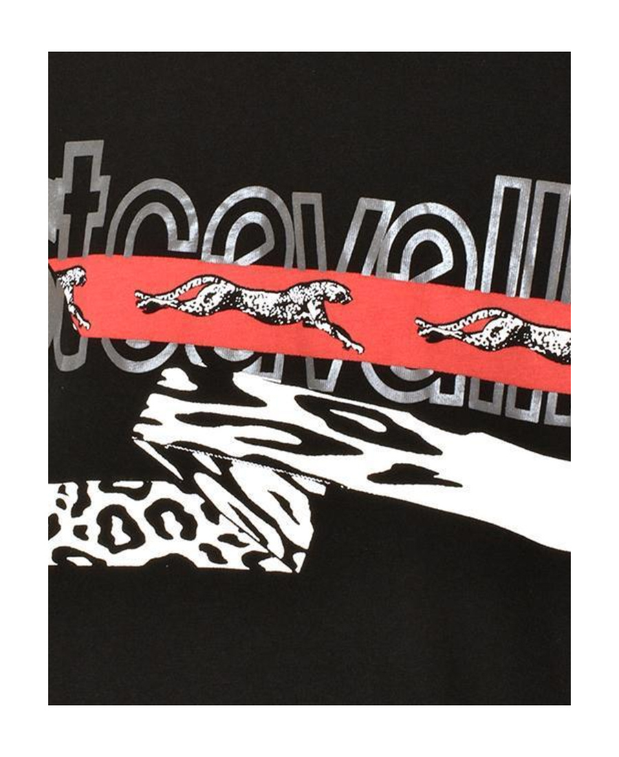 Just Cavalli Logo Short Sleeved T-shirt In Black