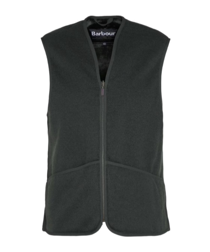 Barbour V-neck Quilted Vest In Black