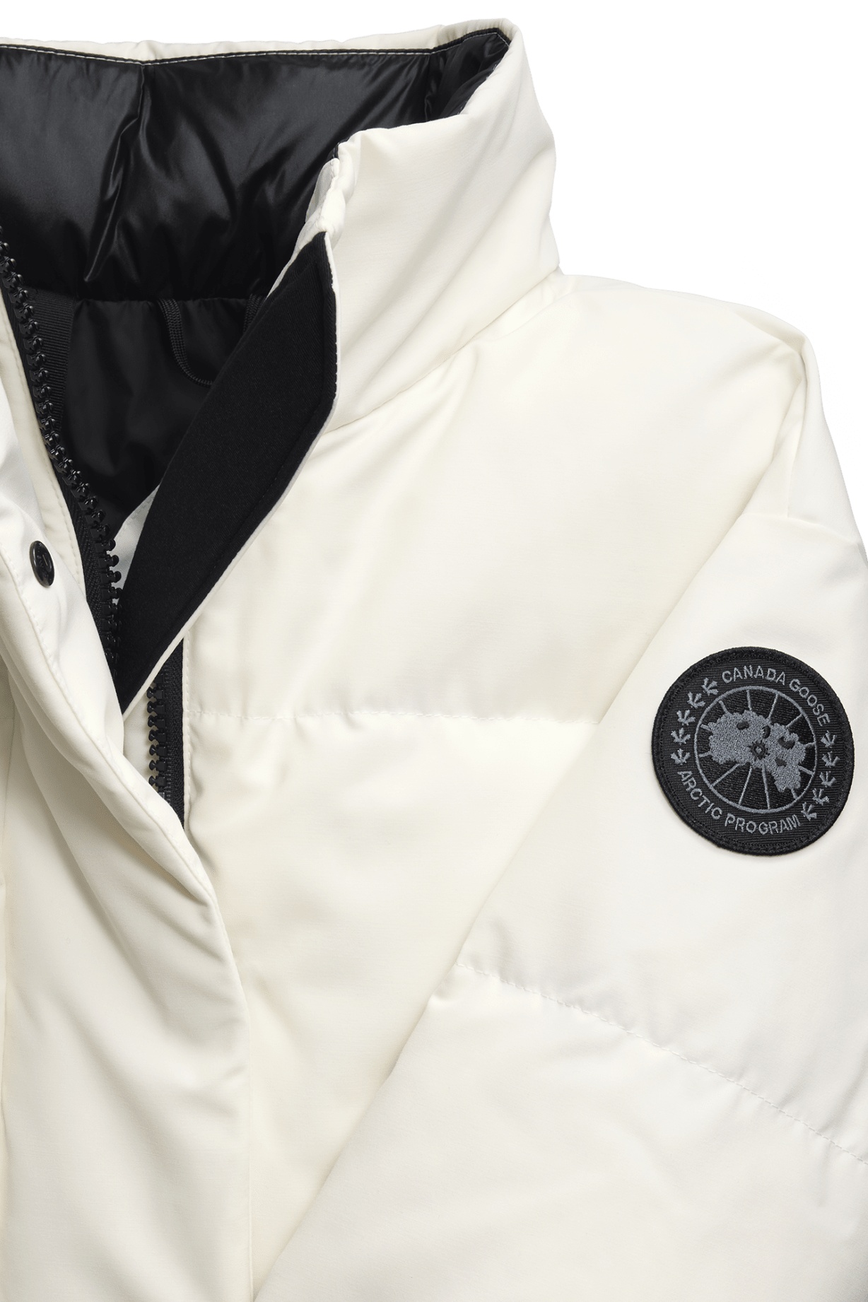Canada Goose Grandview Short Puffer Jacket In White