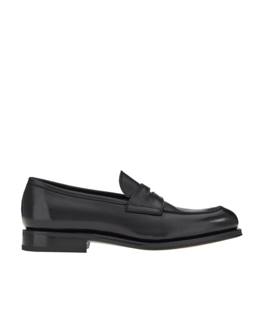 Ferragamo Black Logo Details Business Casual Shoes In Black