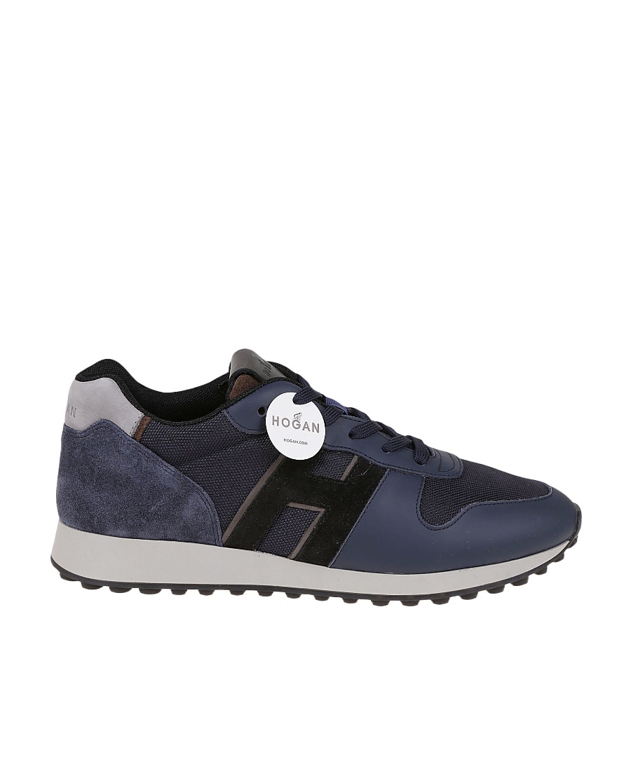 Hogan Low Lace-up Sneakers In Black