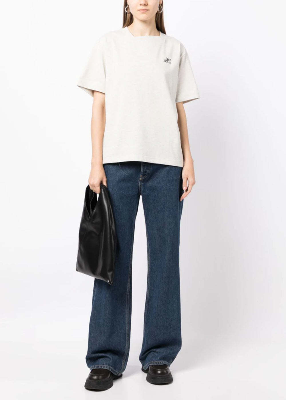 Ader Error Logo Short-sleeved T-shirt In White