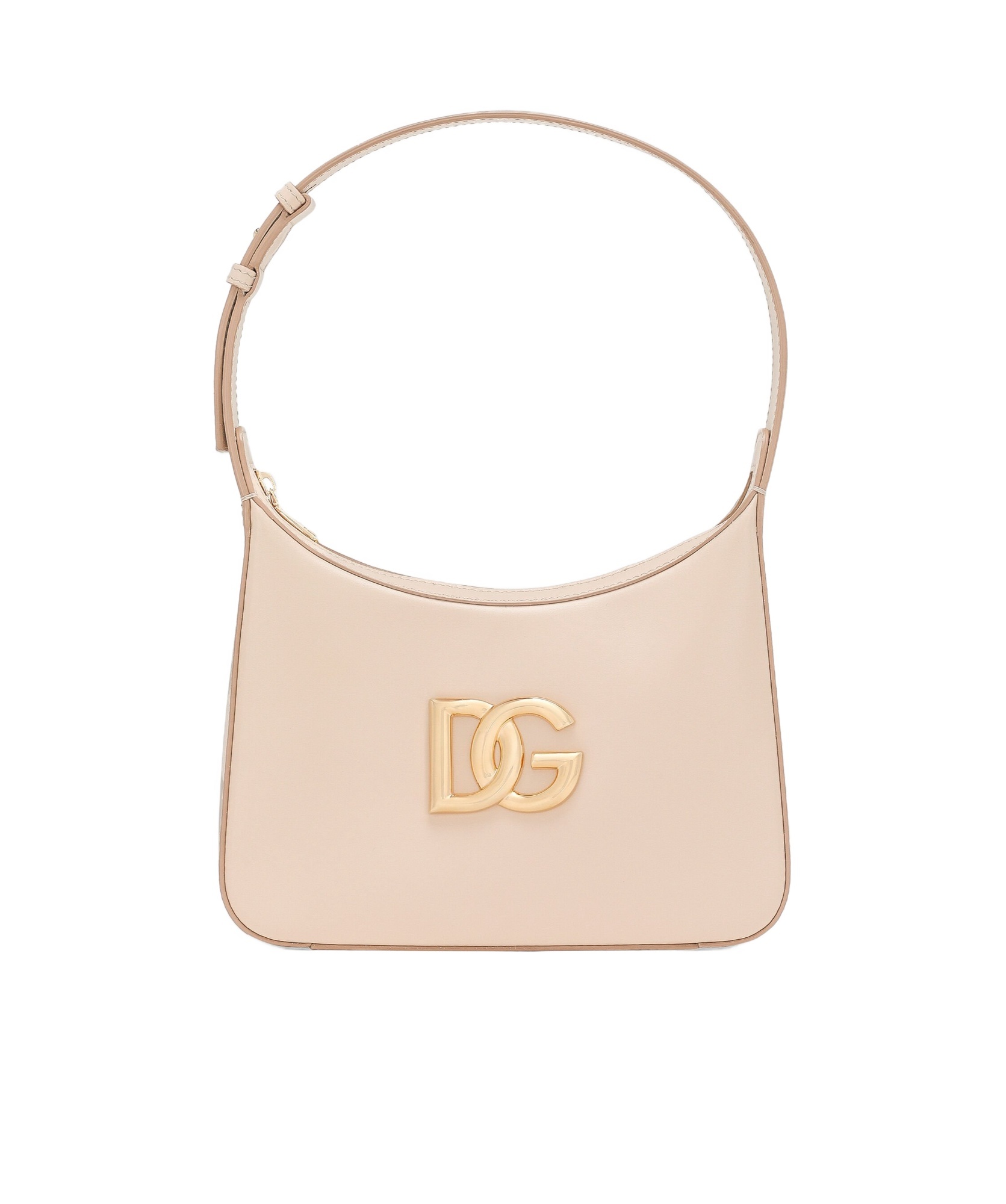 Dolce & Gabbana Spalla Logo-plaque Tote Bag In Nude