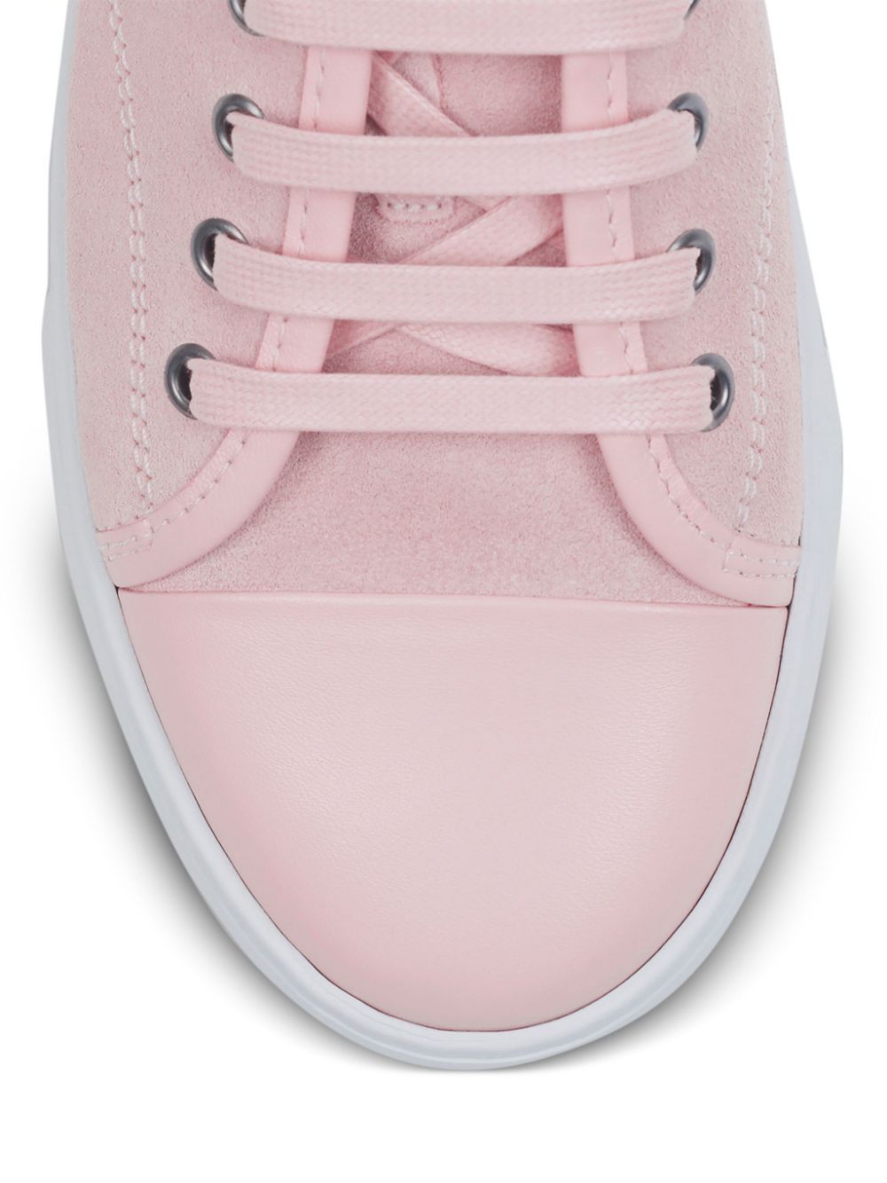 Lanvin Lace-up Low-cut Casual Shoes In Pink