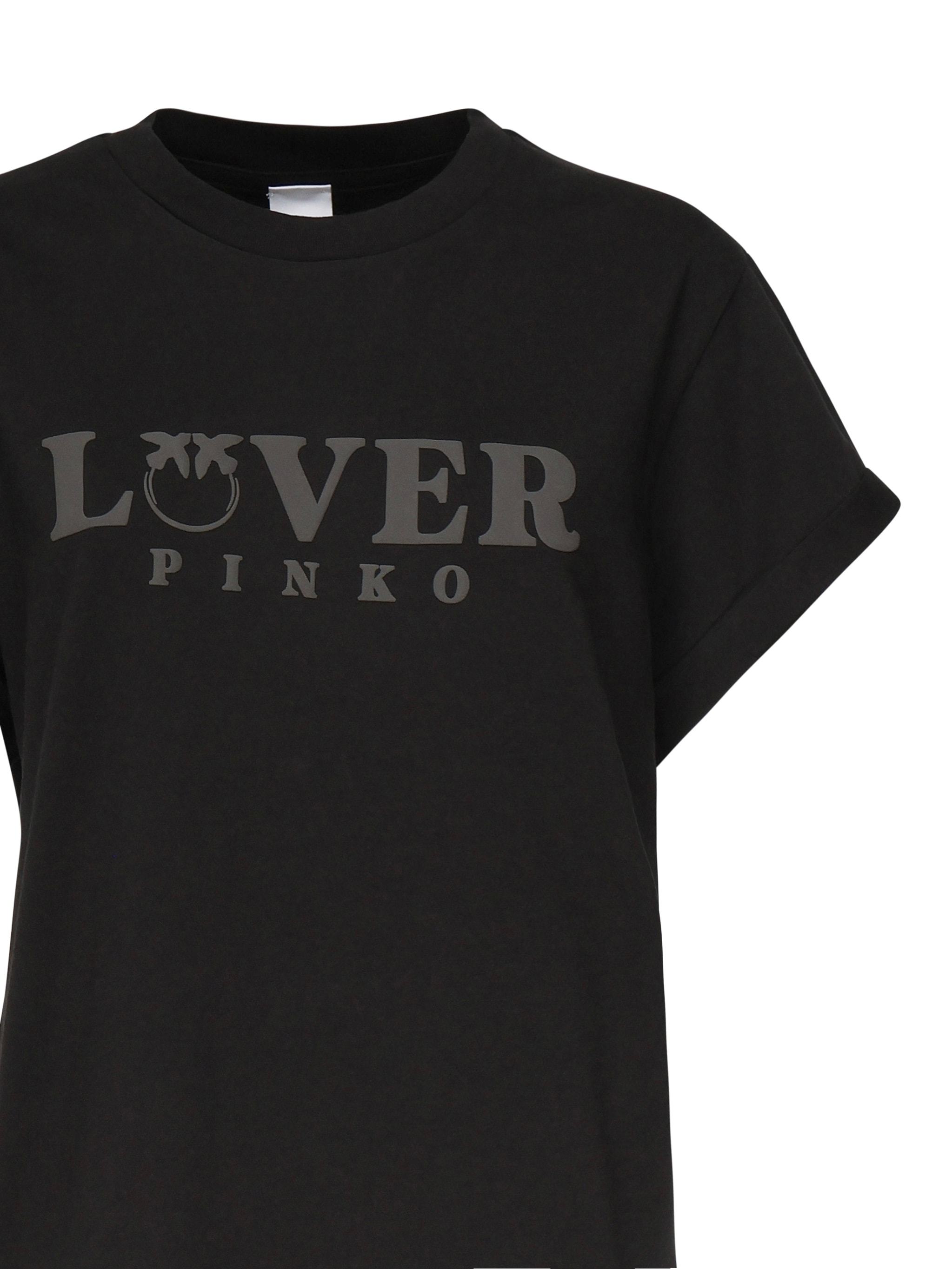 Shop Pinko Printed T-shirt In Black