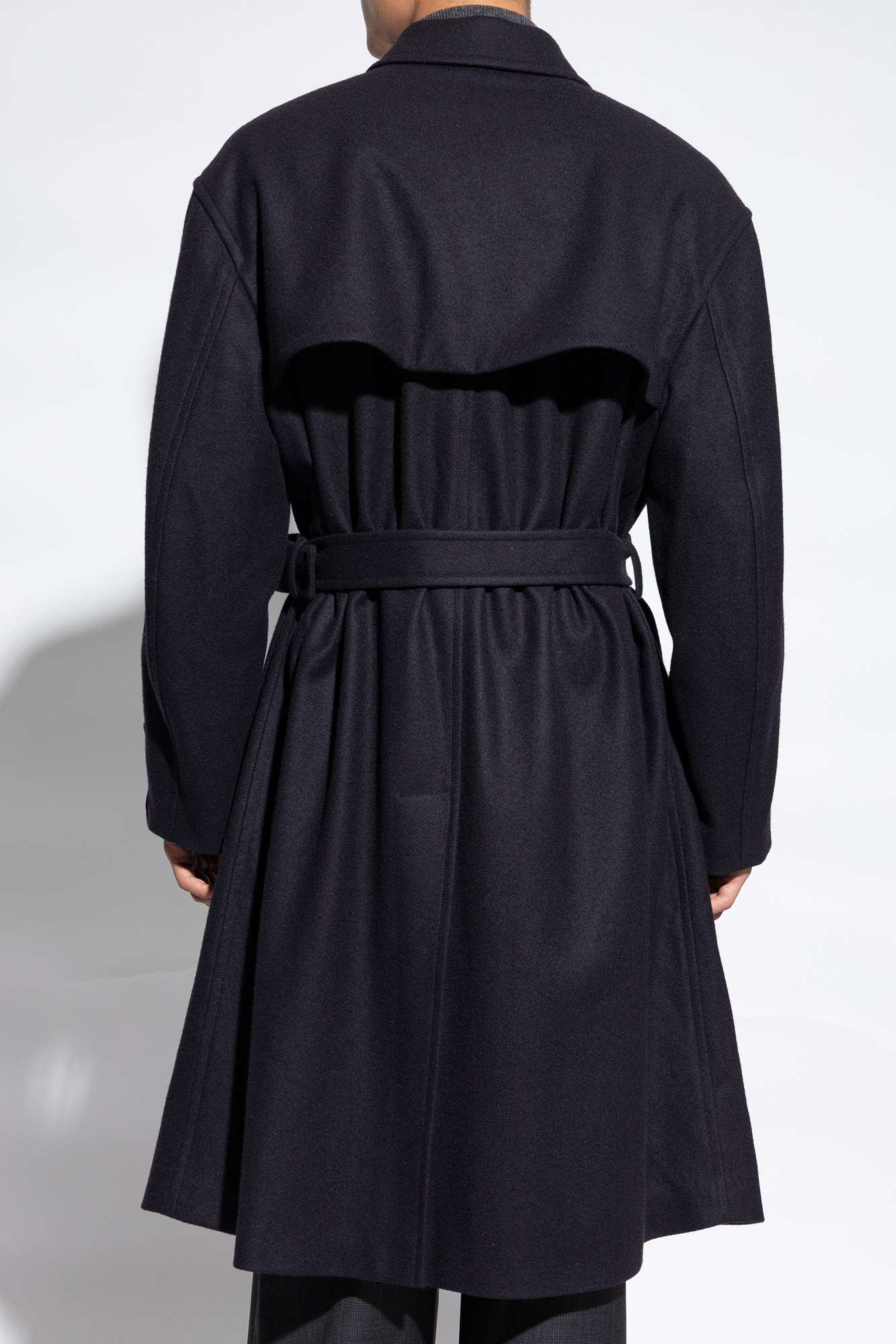 Bally Classic-collar Trench Coat In Black