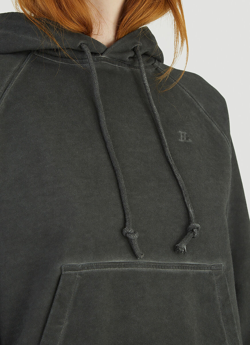 Helmut Lang Classic Hooded Sweatshirt In Black