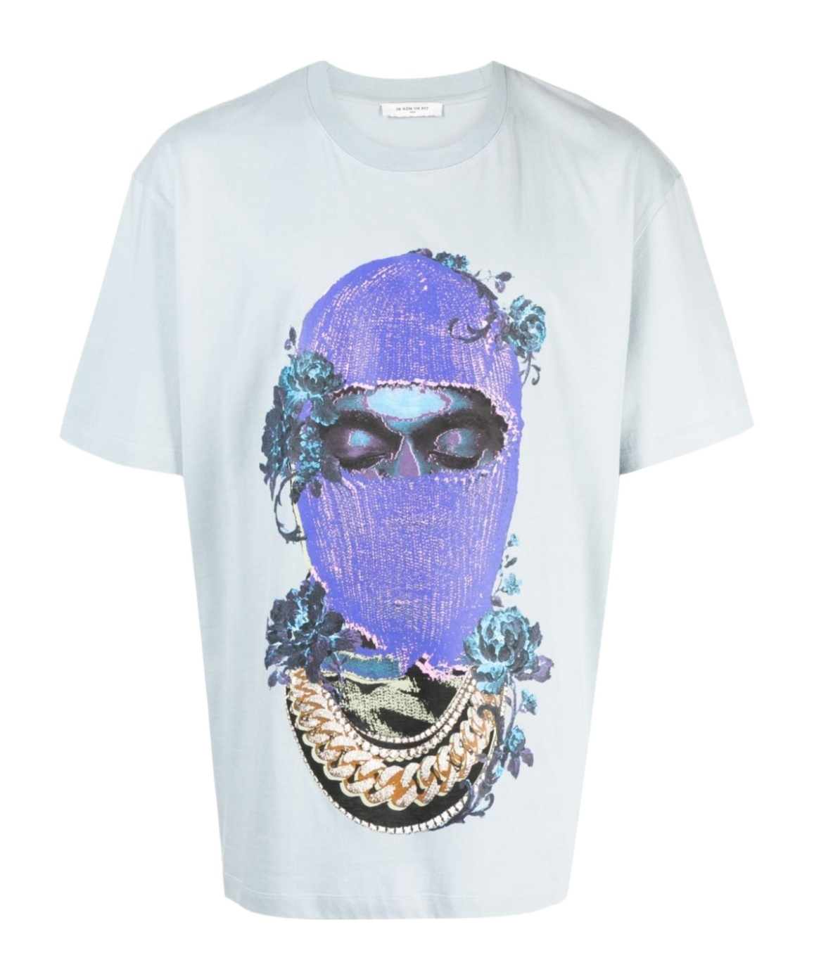 Ih Nom Uh Nit Mask Roses Cotton T-shirt In White