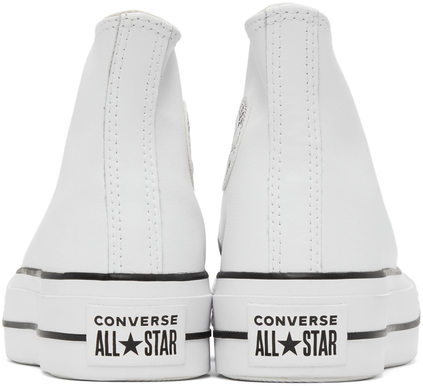 Converse White Chuck Taylor All Star Lift Platform High Sneakers In White