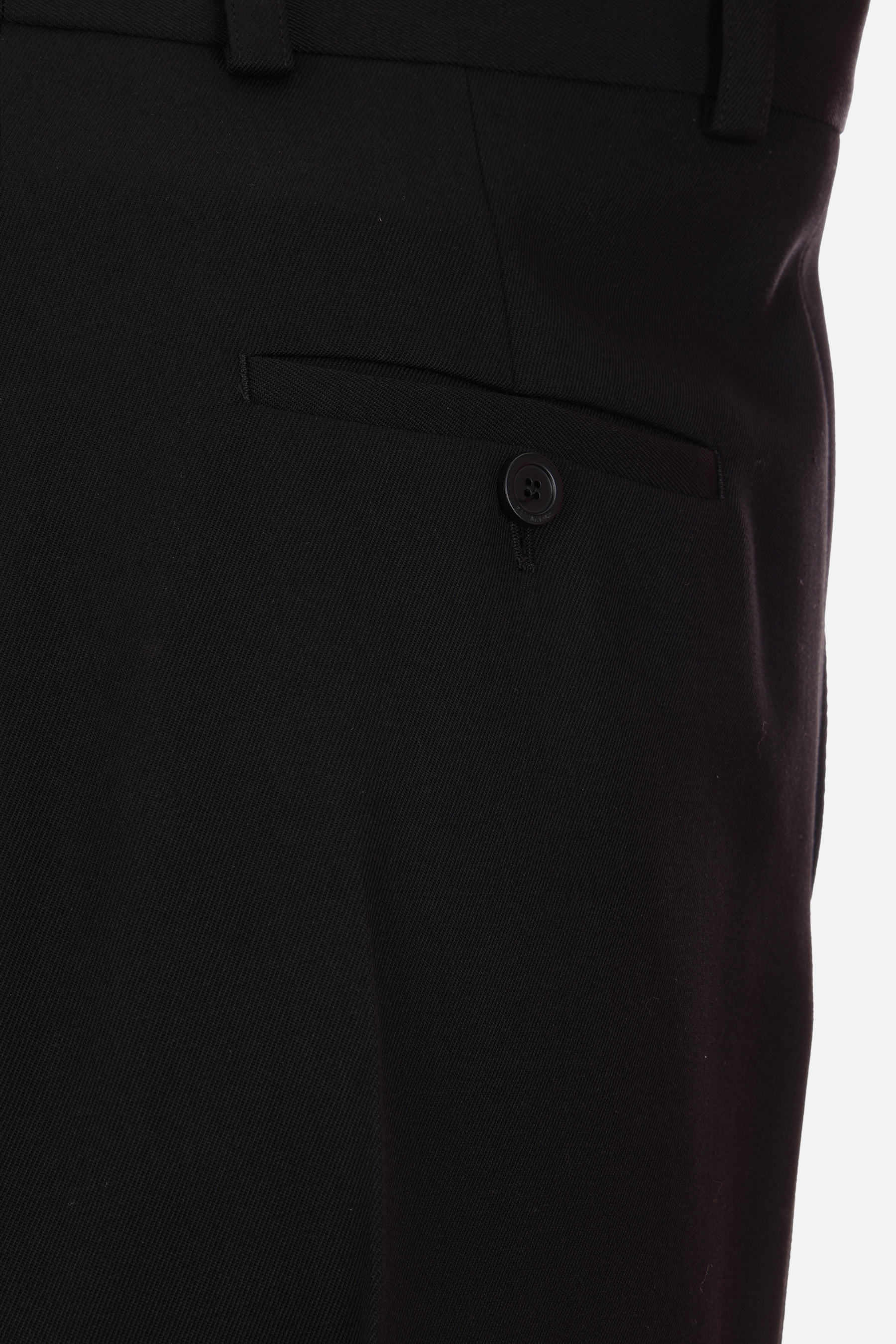 Shop Balenciaga Wide-leg Wool Trousers In Black