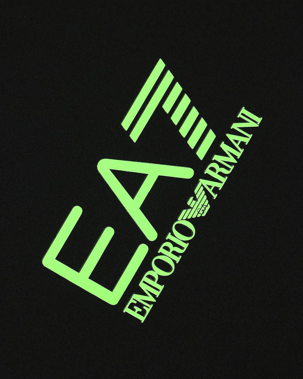 Ea7 Logo Printed T-shirt In Black