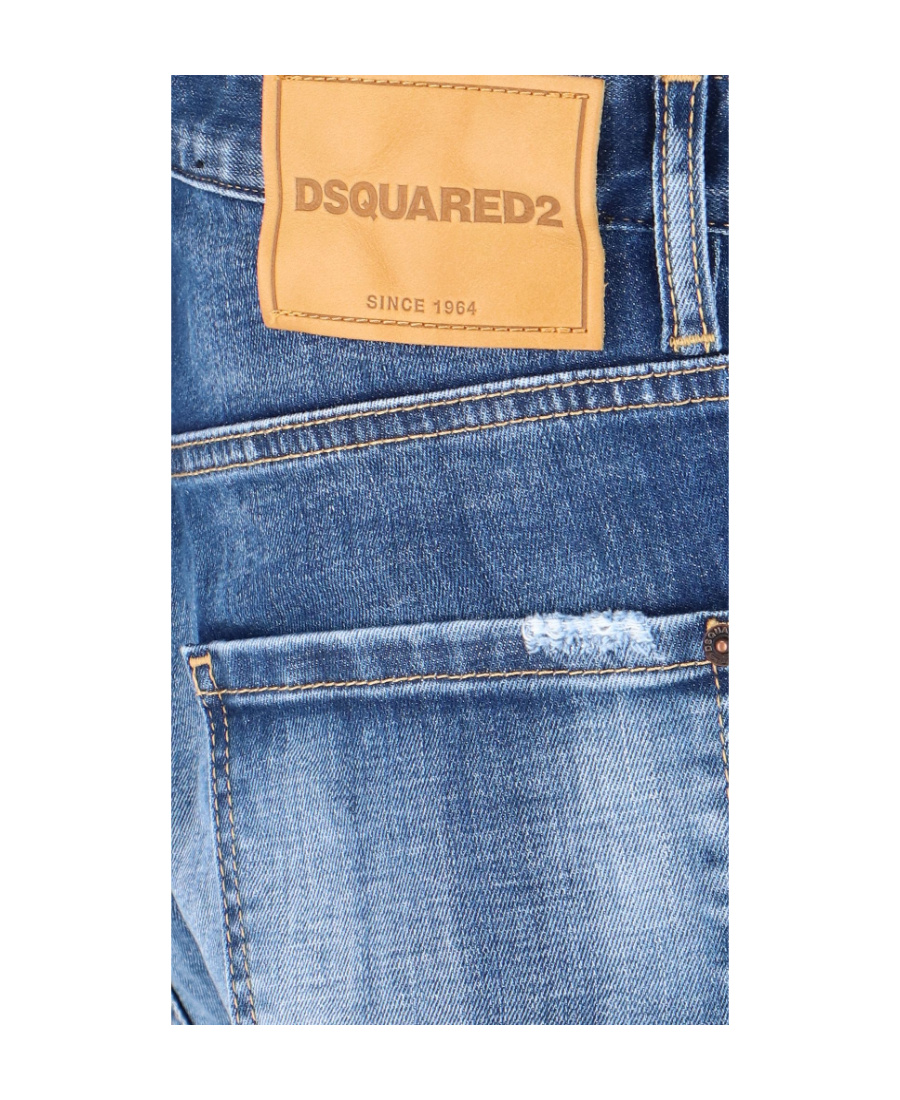 Dsquared2 Jeans Man Jeans Blue Size 36 Cotton In Blue