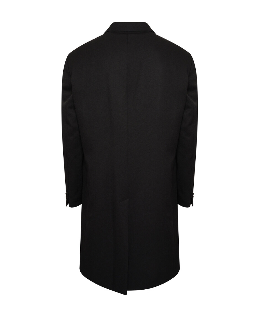 Raf Simons Hand-painted Printed Coat In Black