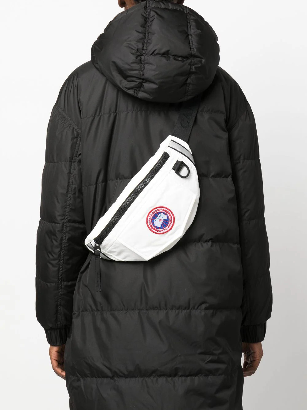 Canada Goose Logo-patch Belt Bag In White