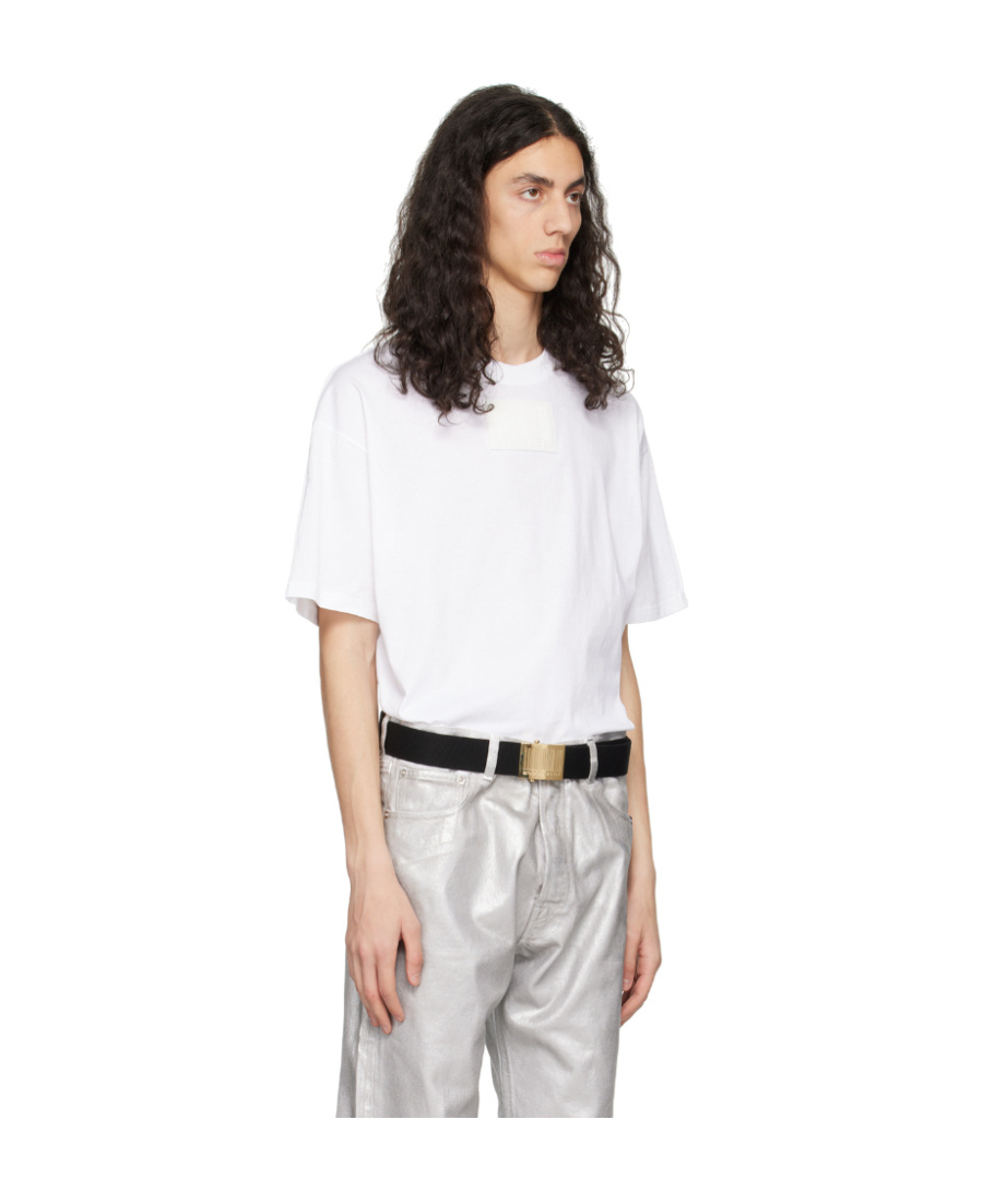 Vtmnts Barcode Patch Crewneck T-shirt In White