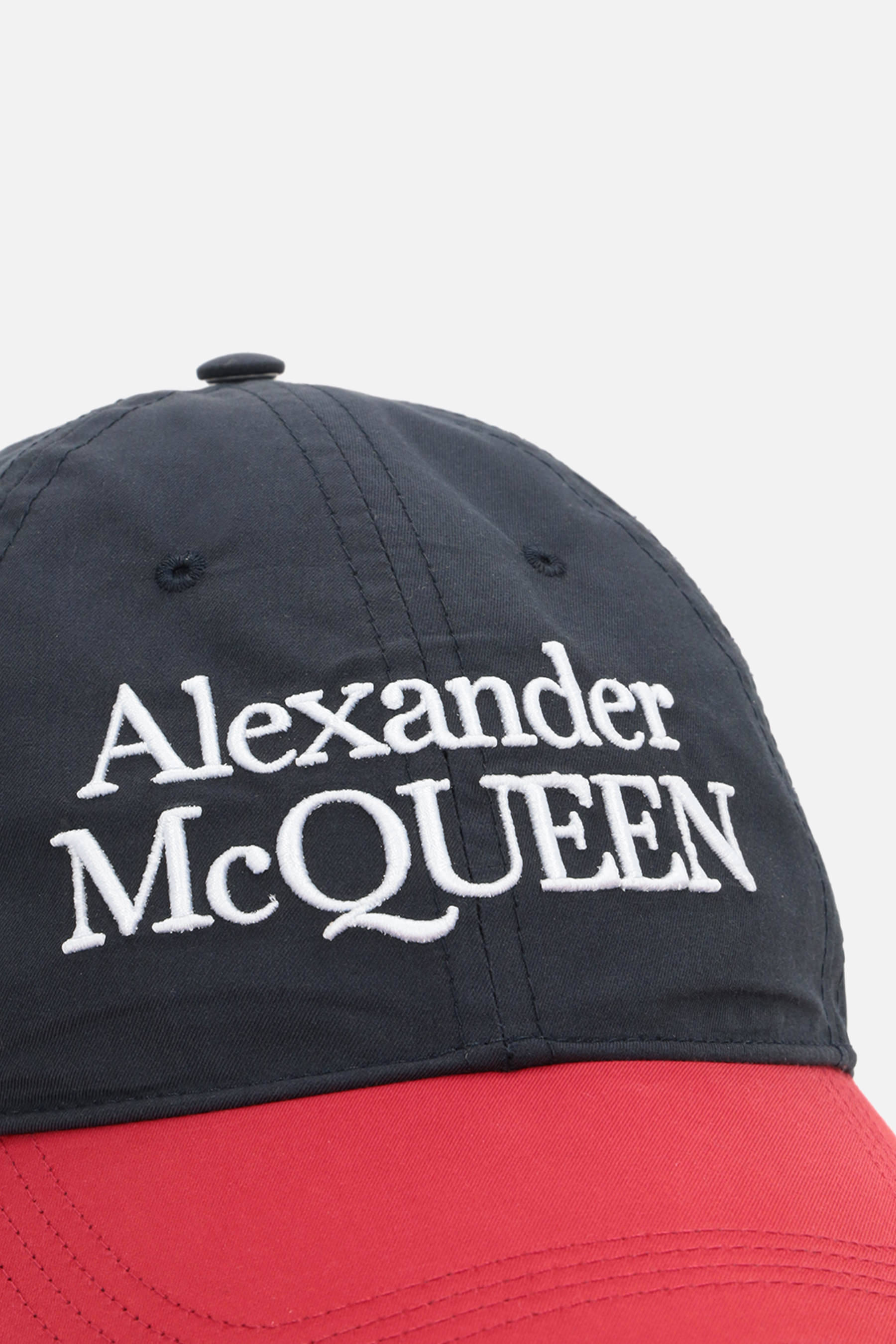 ALEXANDER MCQUEEN LOGO EMBROIDERED BASEBALL CAP