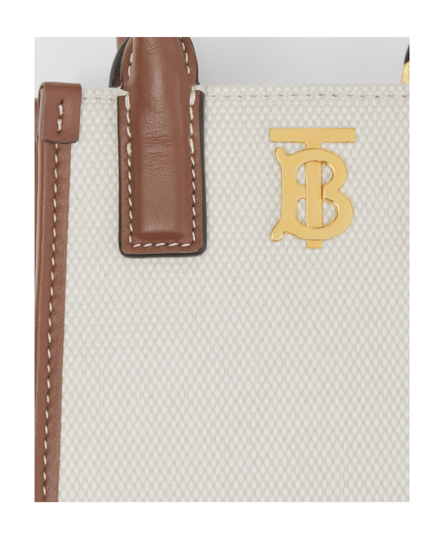 Burberry Tb Phone Tote Bag In White
