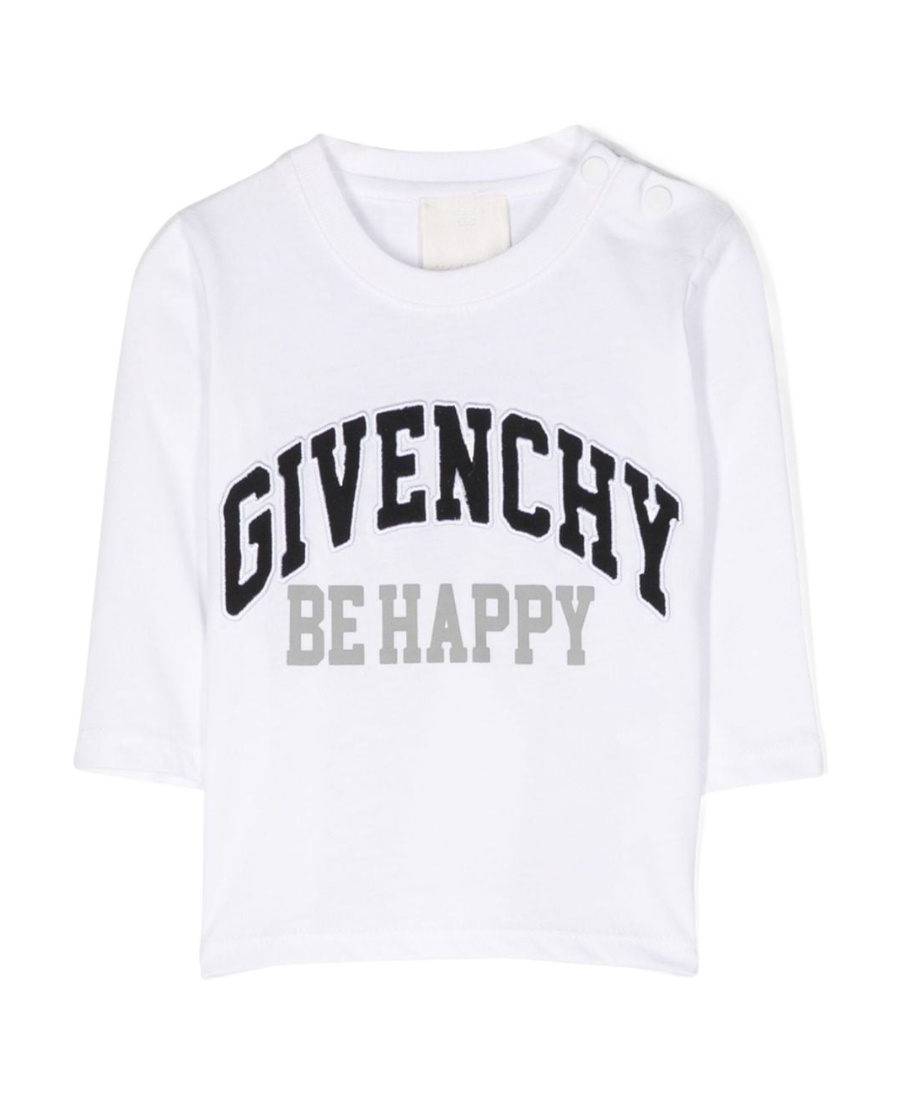 Givenchy Logo-embroidered Cotton T-shirt In White