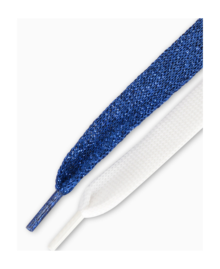 Alexander Mcqueen Sequined Blue Tail Casual Sneakers In White