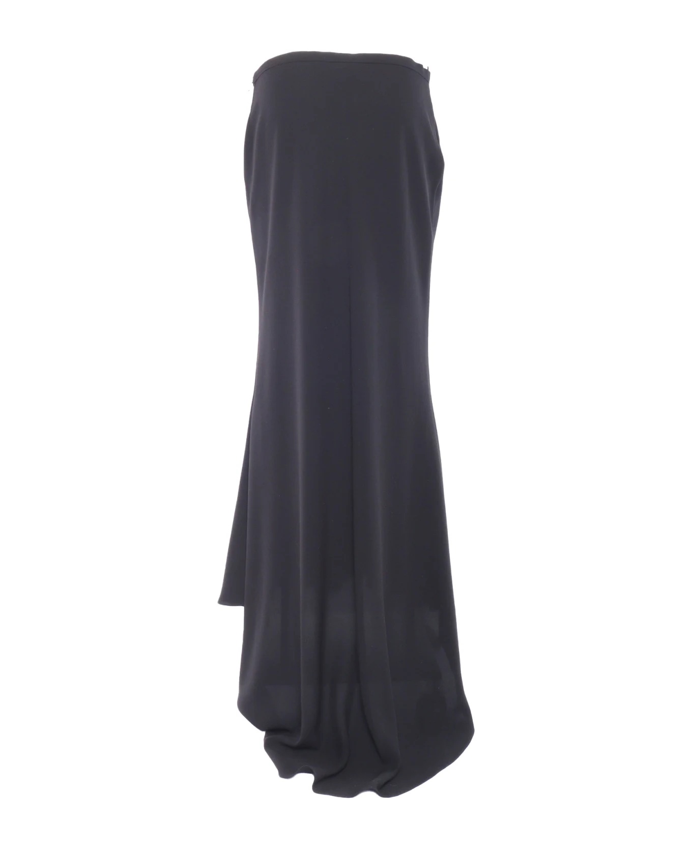 Philosophy Di Lorenzo Serafini High-low Hem Maxi Skirt In Black