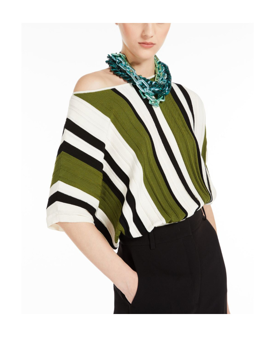 Weekend Max Mara Logo Sleeveless Sweater In White
