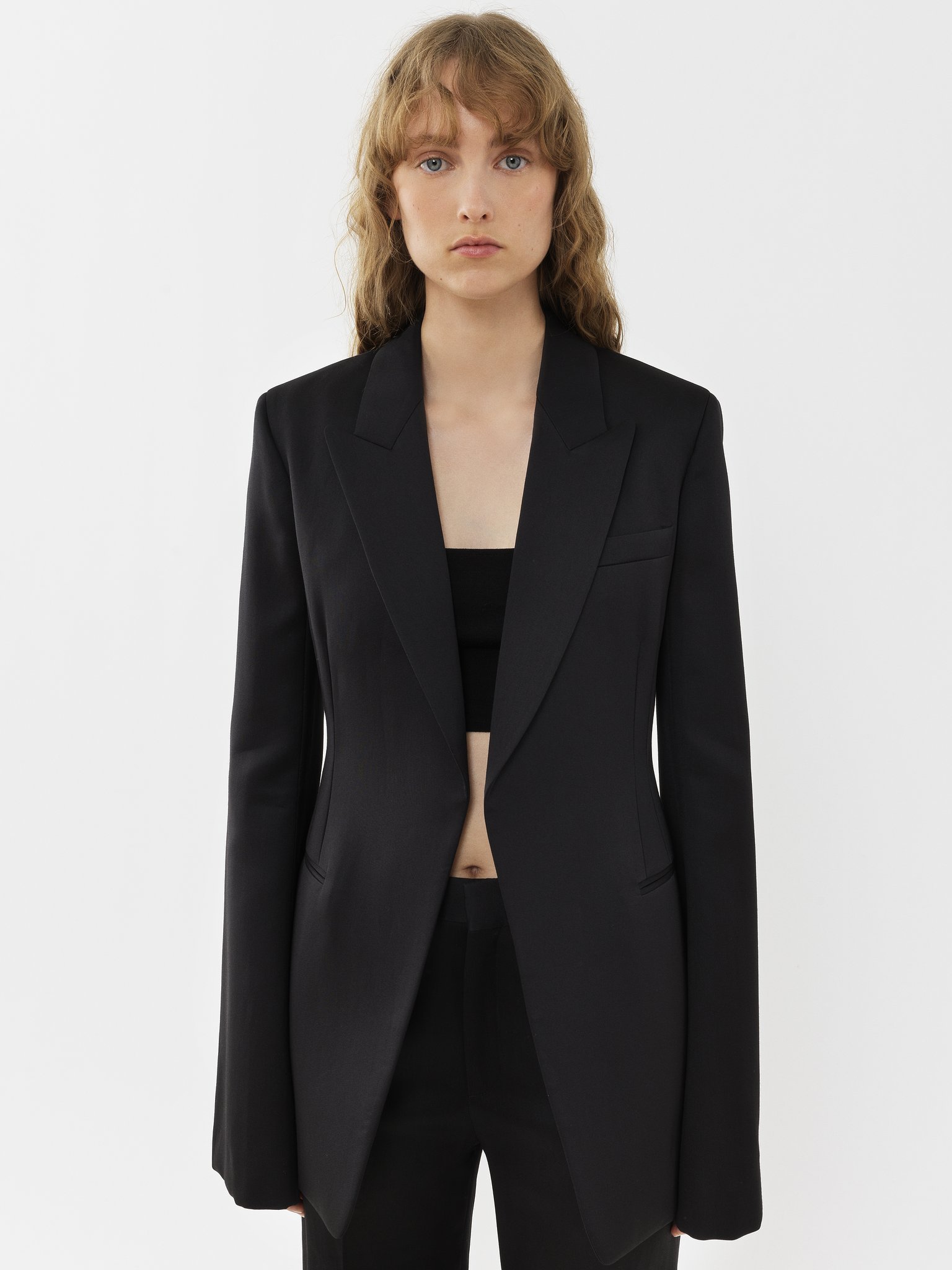 Chloé Lapel Suit Jacket In Black