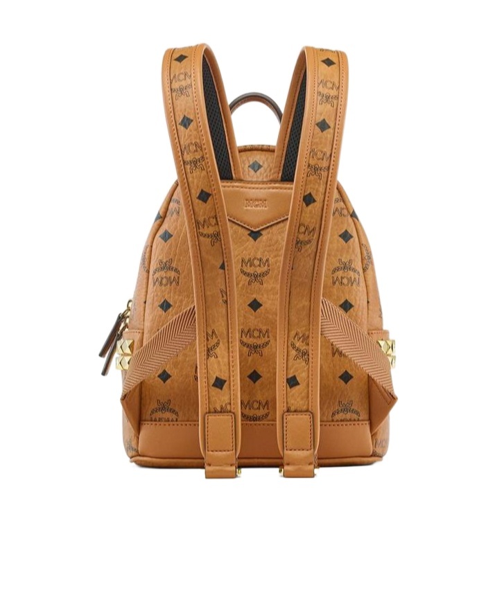 Mcm Monogram Printed Zipped Backpack