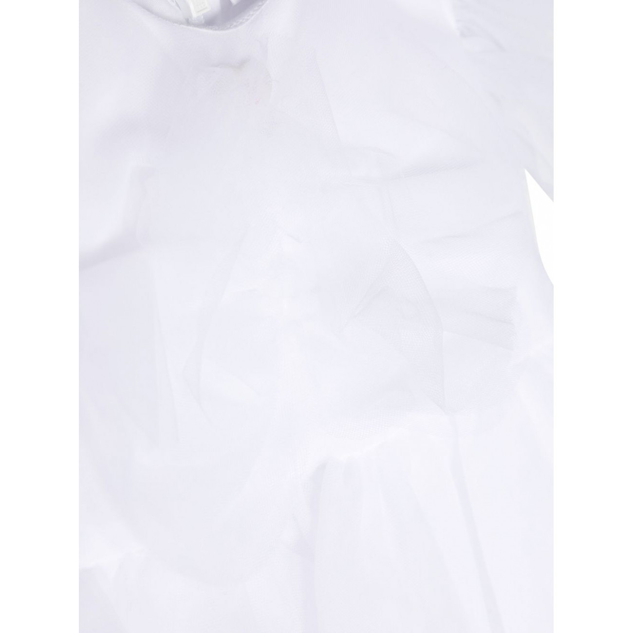 MONNALISA MONNALISA RUFFLED CREWNECK DRESS