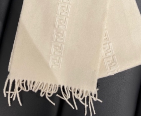 Fendi Logo Embossed Scarf