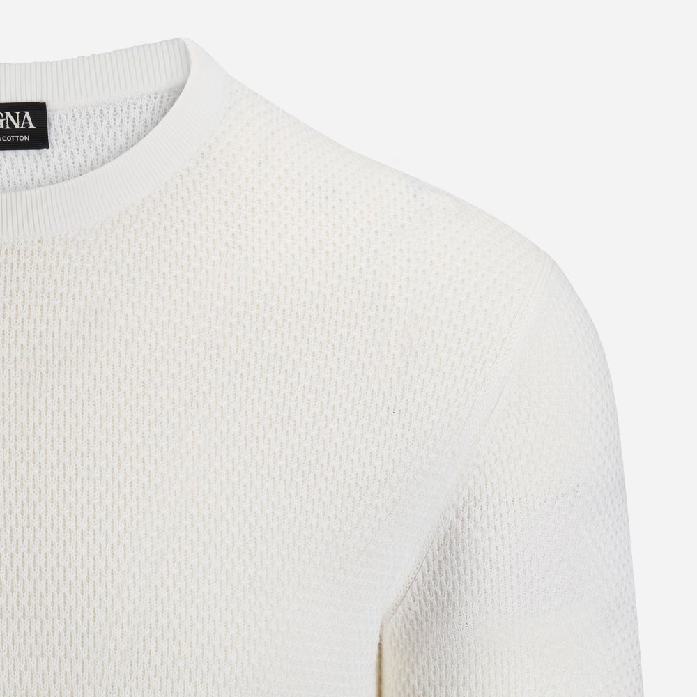 ZEGNA SHORT SLEEVE CREWNECK KNIT