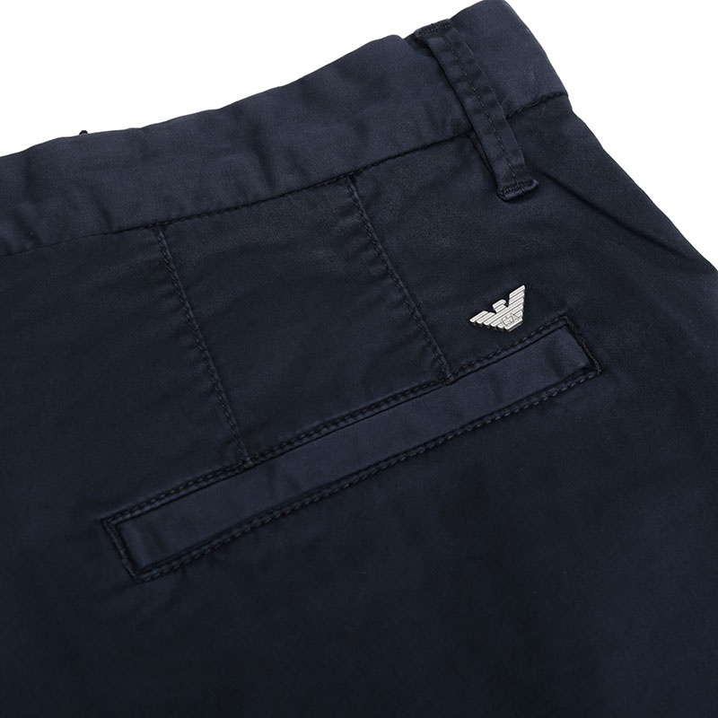 EMPORIO ARMANI LOGO STRAIGHT CASUAL PANTS