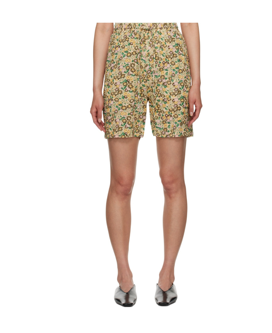 Nanushka Doxxi Faux-leather Shorts In Nude