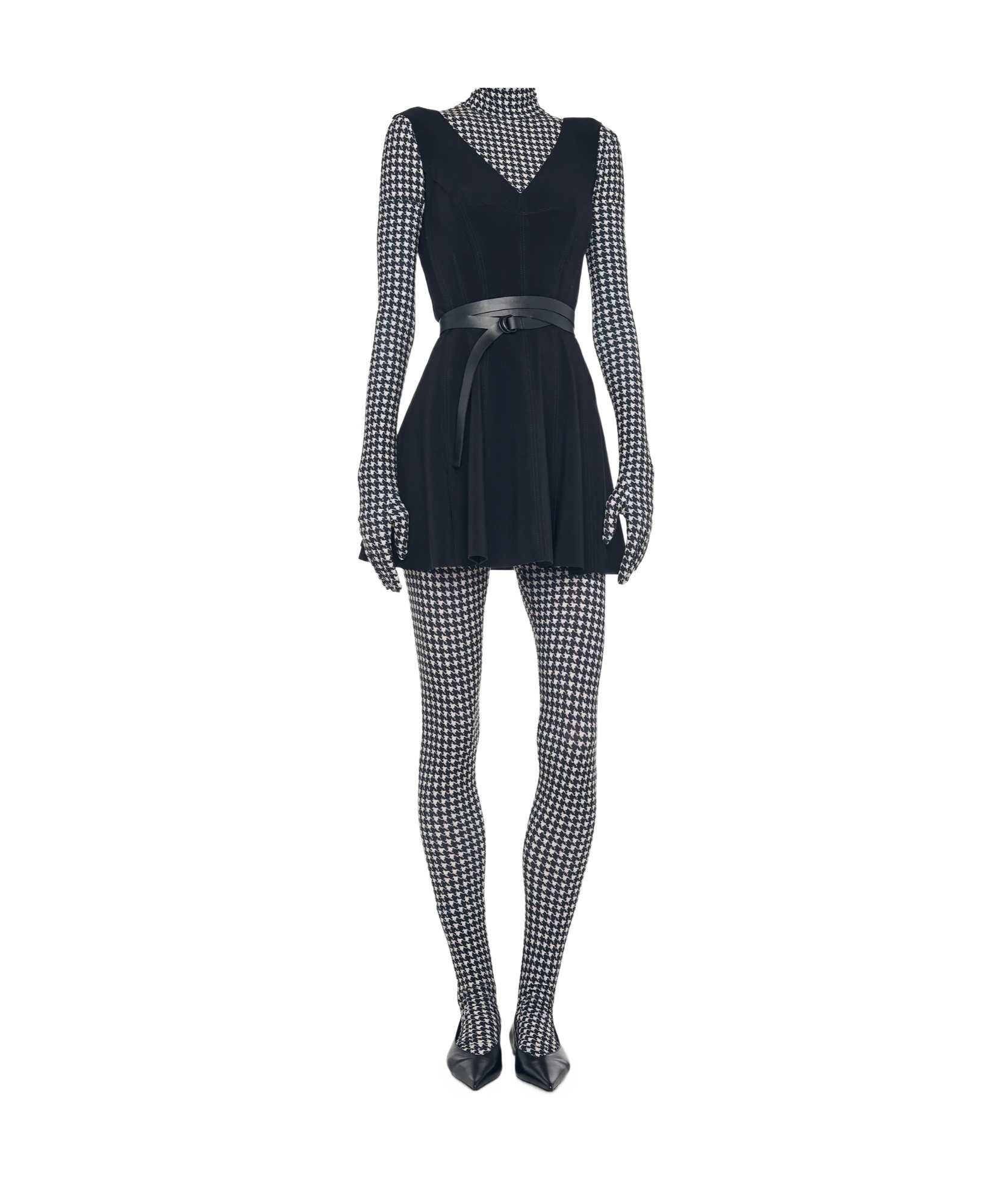 Norma Kamali Grace Mini Dress In Black