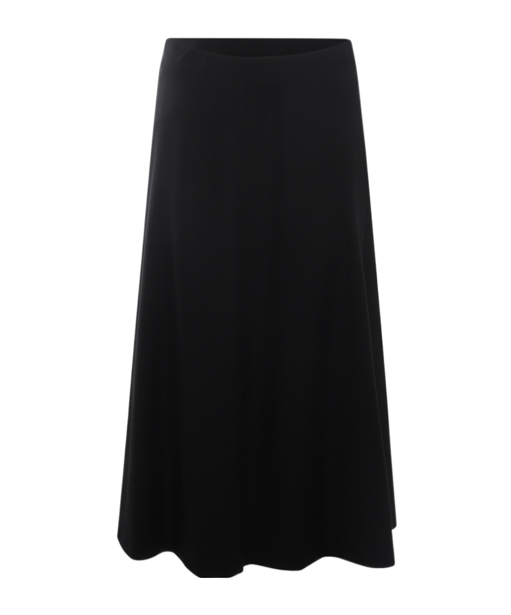 Brunello Cucinelli Black Wool Skirt In Black