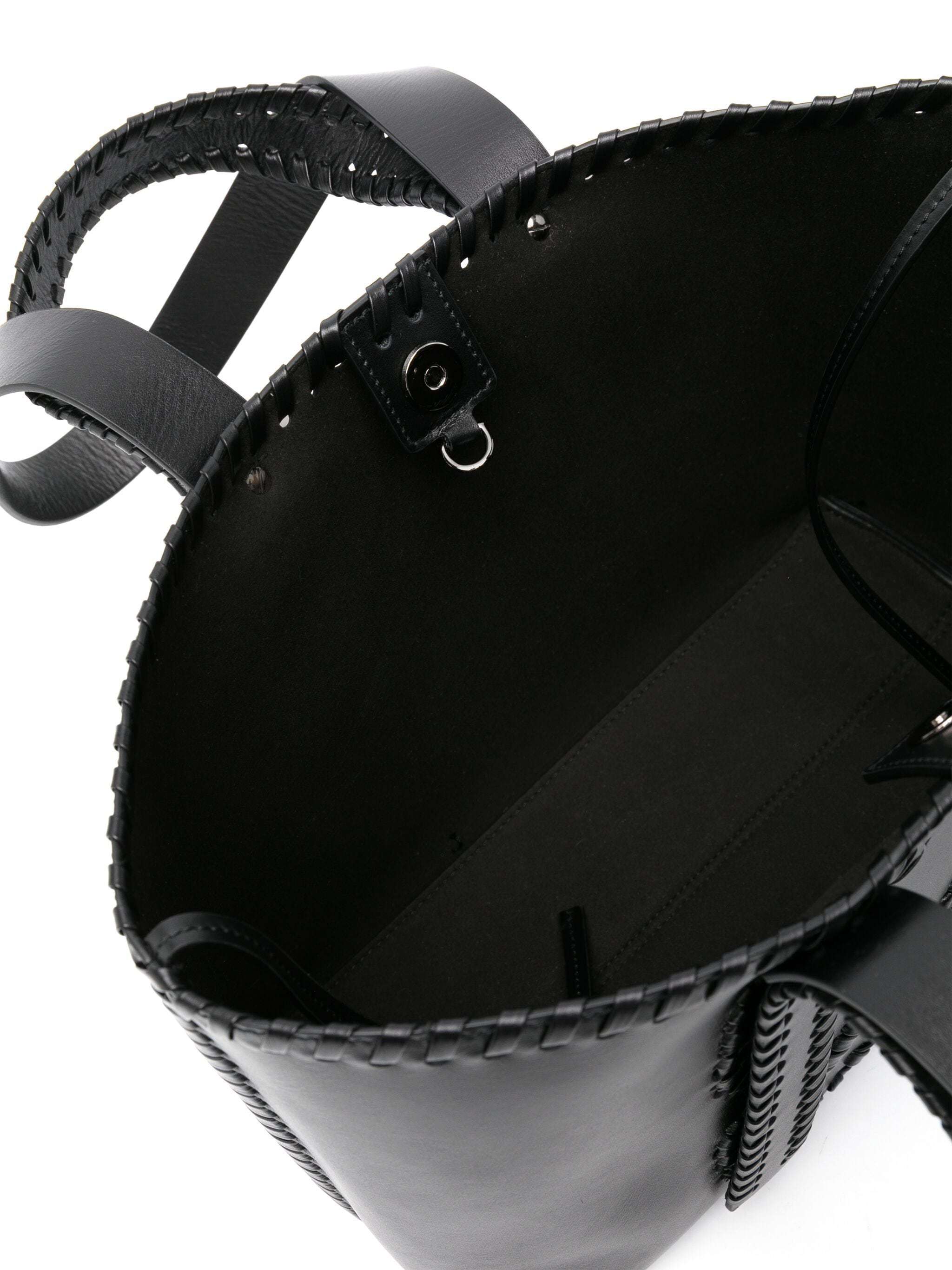 Off-white Day Off Medium Weaving Bag In Black