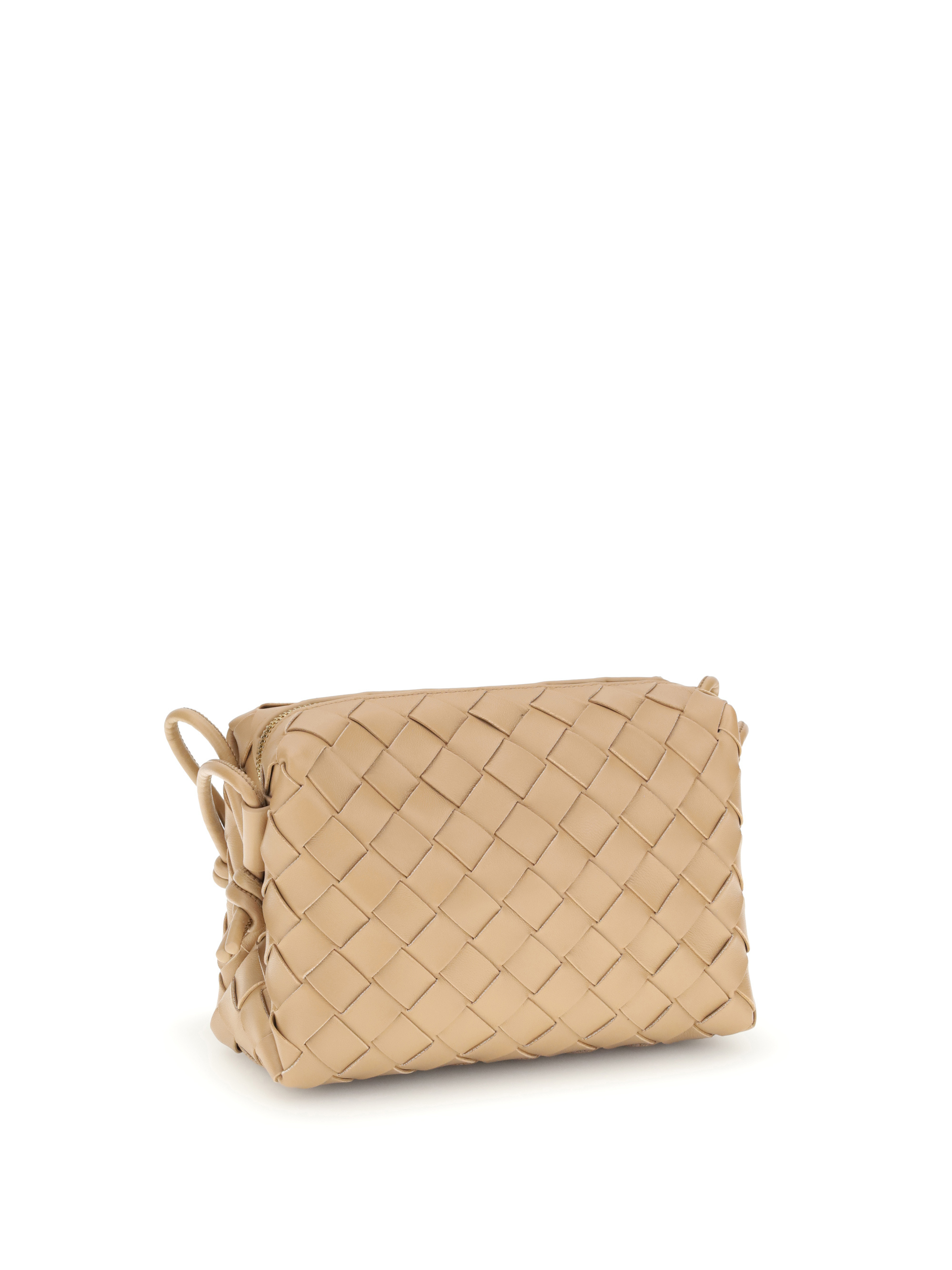 Bottega Veneta Mini Loop Shoulder Bag In Brown